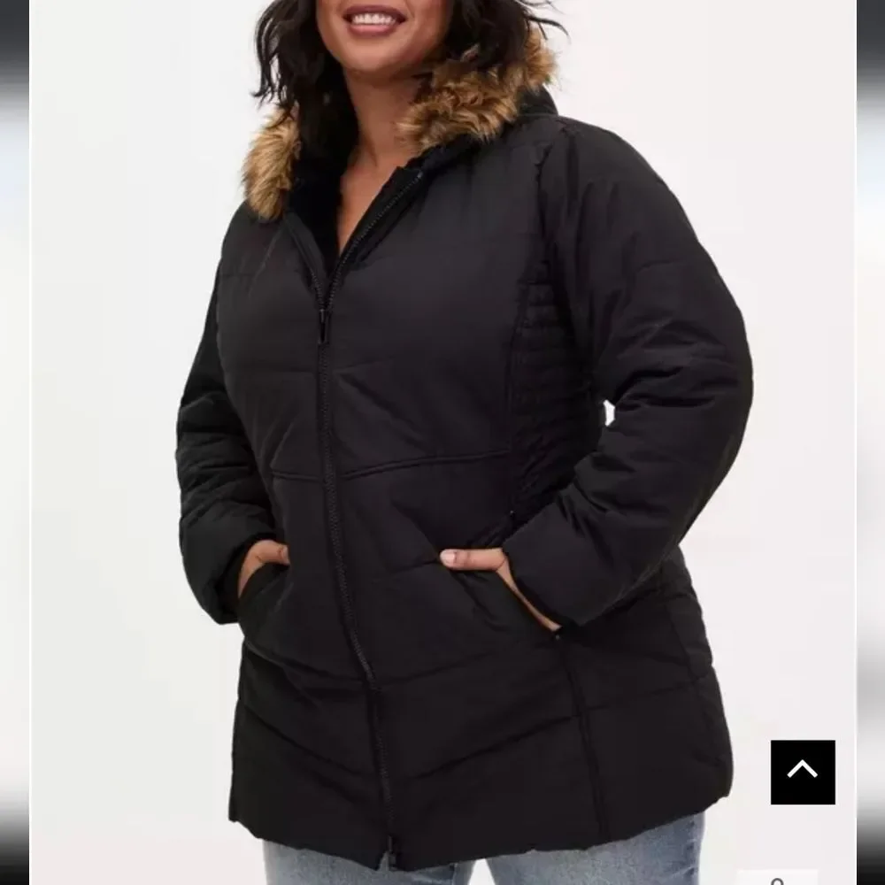 Torrid Black Puffer Coat
